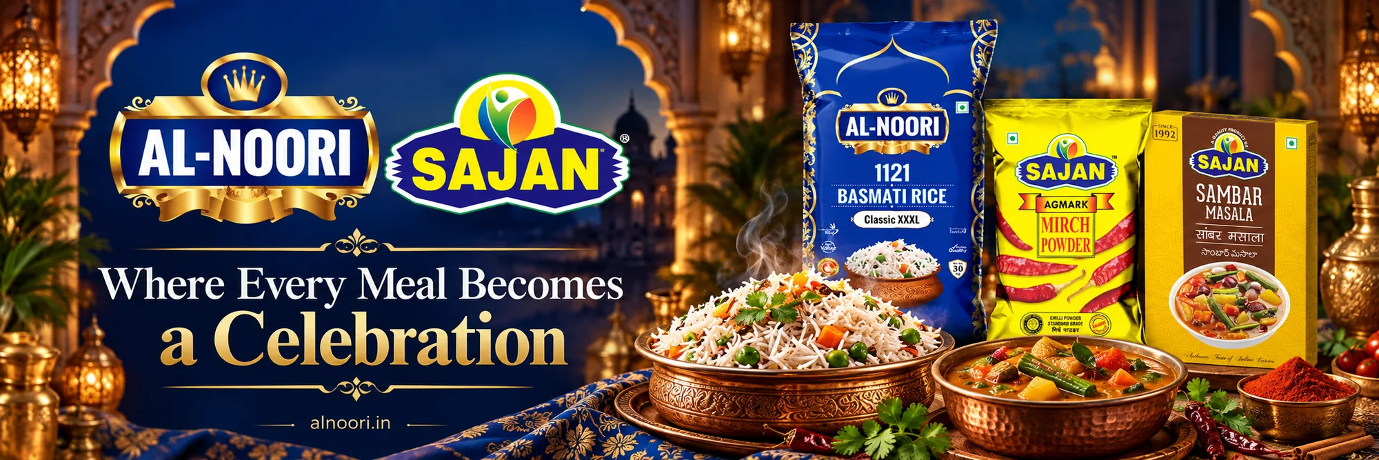 AL-NOORI and SAJAN: Where every meal becomes a celebration.