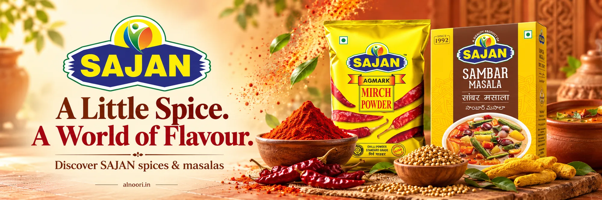 SAJAN: A little spice. A world of flavour. Discover SAJAN spices and masalas.